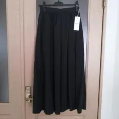 コムサイズム　ナイロンタフタボリュームスカート　黒 M