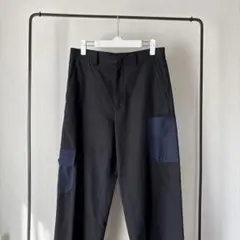 極美品‼️✨【theory】セオリー カーゴポケット付き ブラックカジュアルパンツ