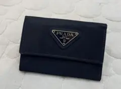 もうねるからね〜様　【美品】PRADA（プラダ）ナイロン×レザー キーケース