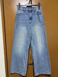 GRL グレイル　デニムパンツ　ビージュストレートデニムパンツ