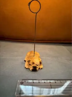 ブルドッグ　写真立て　メモスタンド