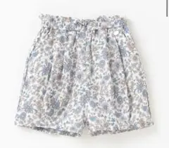 プティマイン　花柄タックバルーンショーパン　80