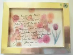 miley cyrus flowers　ハンドメイドフォトフレーム