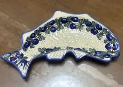 ポーリッシュポタリー 食器 魚型 プレート 皿 - メルカリ