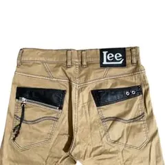 00s Lee レザー ギミック テック ジップパンツ Y2K パンク グランジのサムネイル