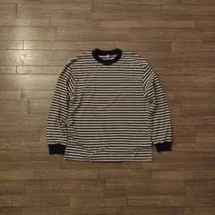 00s old uniqlo マルチボーダー ロンT ネイビー y2k