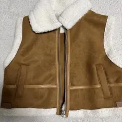 GRL ブラウン フェイクファー ジャケット