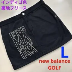 ニューバランスゴルフ　インディゴ色　裏地フリース　ストレッチ　スカート　Lのサムネイル