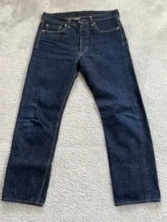 フルカウント 1108 W32 赤耳 ボタンフライ FULLCOUNT - FULLCOUNT フルカウント 1108 NEW STRAIGHT 13.7oz