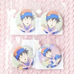 雨宮湊＆ウッぴー グリッター缶バッジB＊氷の城壁 カラオケの鉄人 カラ