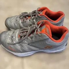 YONEX パワークッション テニスシューズ グレー/オレンジ