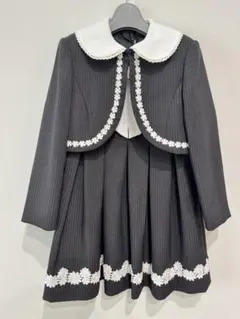 グレー ワンピース　フォーマル　入学式　結婚式　120