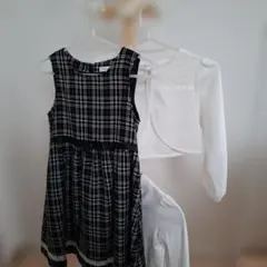 フォーマル ワンピース 長袖シャツ　ボデロ　3点　3can4on　anyFAM