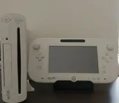 Wii U 本体 ホワイトセット　ゲームパッド凹みあり。