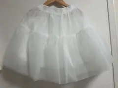 ホワイト パニエ フリーサイズ