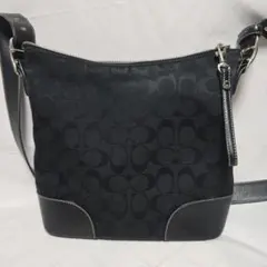 COACHショルダーバッグ キャンバス レザー