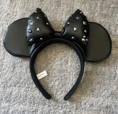 ディズニー ミニー カチューシャ レザー ディズニーランド ディズニーシー