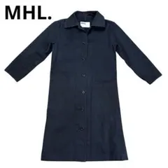 【レディース】MHL. エムエイチエル ステンカラーコート 1 ネイビー 3Q5のサムネイル