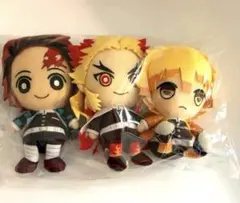 鬼滅の刃 ぬいぐるみ 3体セット　煉獄杏寿郎 竈門炭治郎 我妻善逸