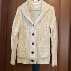 ハニーズ　CINEMA CLUB クリーム色　カーディガン M