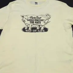 ★ラッツ★ポ―クチョップ★コラボTシャツ★古着着丈カット品