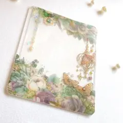 【R-018】トレカデコB8 アンティーク ボタニカル フェアリー グリーン