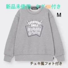 【新品未使用タグ付き】なにわ男子 GUコラボ スウェット グレー Mサイズ