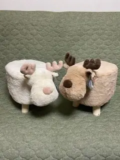アニマルスツール　ほっこり　トナカイ　スツール 2個セット