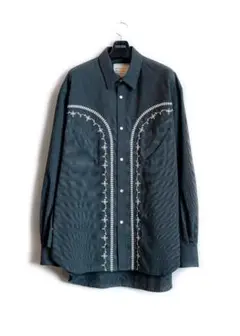新品 SEVESKIG 25SS Japanese ウエスタン シャツ S