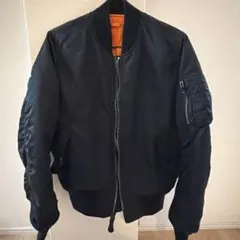 ALPHA 黒 MA-1ジャケット YKKジッパー