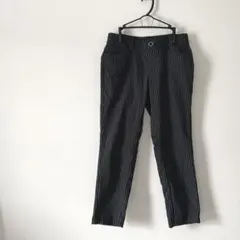 【ボトム】ネイビー×白のストライプ スラックス