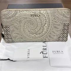 新品同様‼️ 希少　フルラ　FURLA バビロン　財布　長財布　ラウンドファスナー