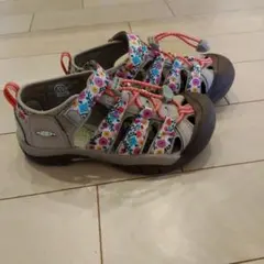 KEEN フラワーパターン サンダル US 3