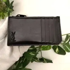 サンローラン フラグメントケース　コインカードホルダー　カサンドラ　ブラック