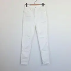 GU スキニーパンツ ホワイト ストレッチ シンプル レディース S