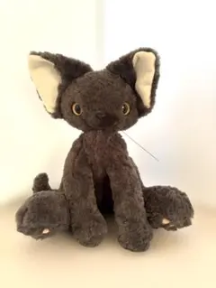 可愛い猫のぬいぐるみ グレー