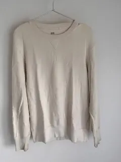 【UNIQLO / ユニクロ】トレーナー　スウェット　ベージュ