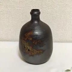 備前焼　陶器 花瓶 一輪挿し 徳利型 茶道具