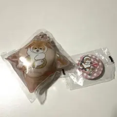 mofusand くら寿司　クッションチャーム　缶バッジ