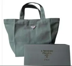 未使用 PRADA プラダ ロゴプレート トートバッグ ノベルティ 非売のサムネイル