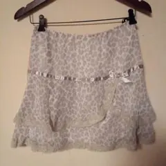la chambre d'ine レオパード柄フレアスカート 38