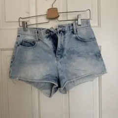 ライトブルー ハイウエストショートパンツ 36 Zara