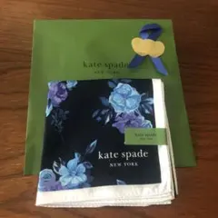 kate spade 花柄 ハンカチ ネイビーのサムネイル