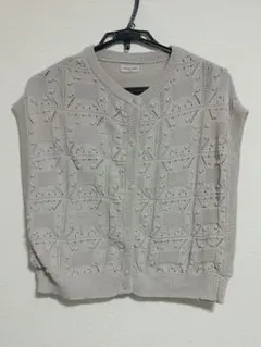 サマンサモスモス ニット ベスト ベージュ