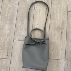 グレー 2way バケットバッグ ショルダーバッグのサムネイル