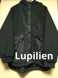 Lupilien ボア×コーデュロイ×ナイロン ミドル丈 コート F