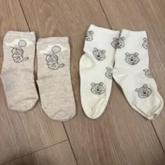 H&M Disney くまのプーさん ベビー靴下 2足セット