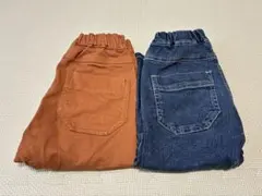 branshes ガーデナーテーパードツイルパンツ　　デニムパンツ　2枚セット