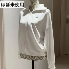 【美品】adidasアディダス トラックジャケットゆるだぼ白ジャージ トップス
