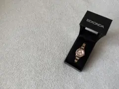 【新品・未使用】SEKONDA レディース時計　ローズゴールド